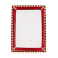 Jay Strongwater Lorraine Stone Edge Rose 4" x 6" Crystal Enamel Picture Frame, Ruby