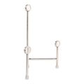 Decorative Object - Silver Metal Acrylic Easel Stand, 10 in.