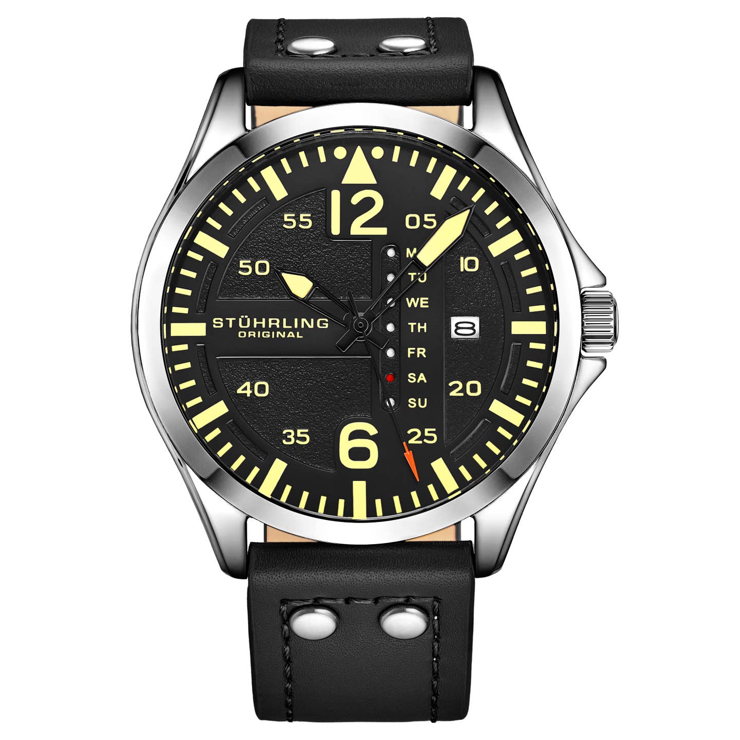Stuhrling Original Aeronaut Men's Quartz Aviator Watch, 43mm