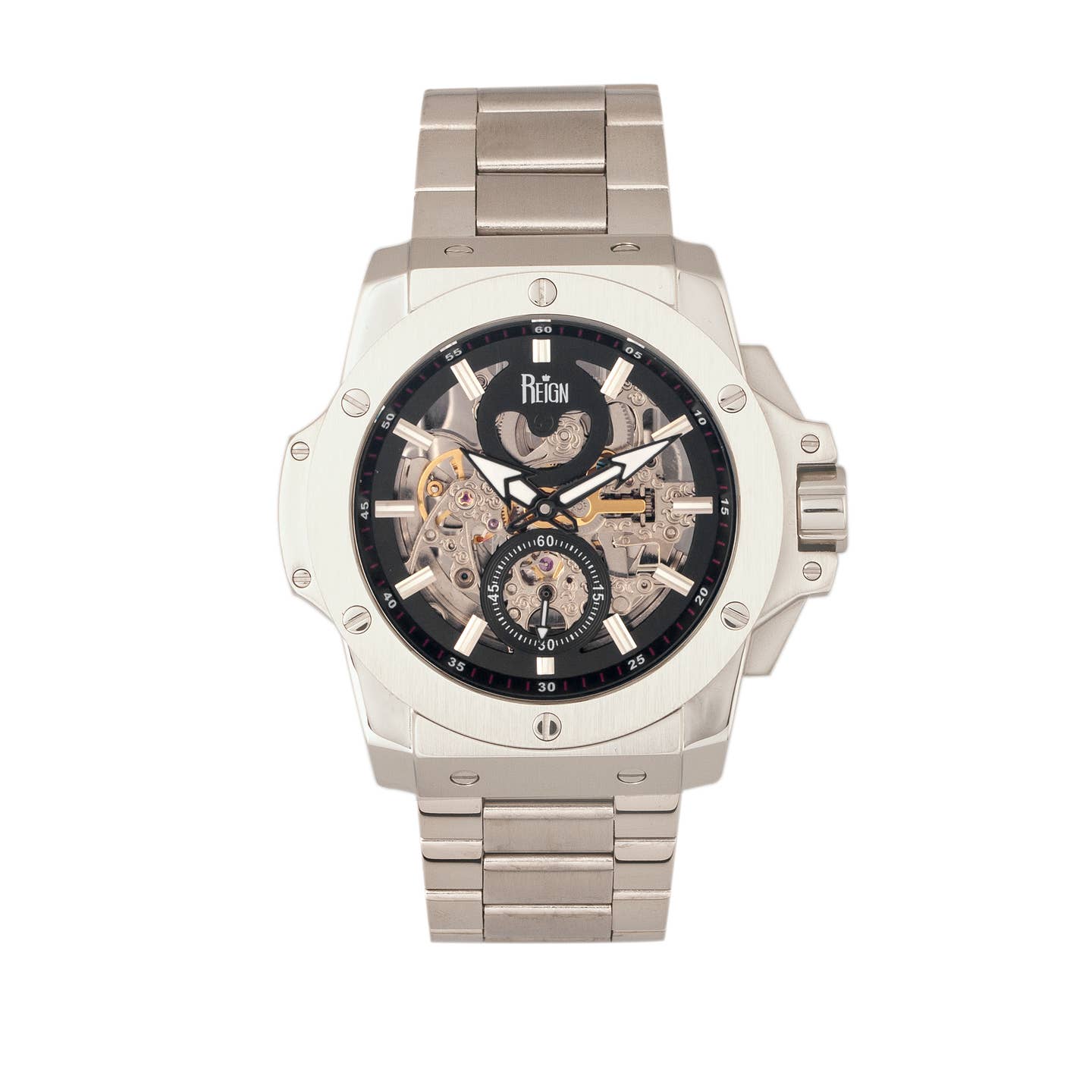 Reign Commodus Men's Automatic Skeleton Bracelet Watch