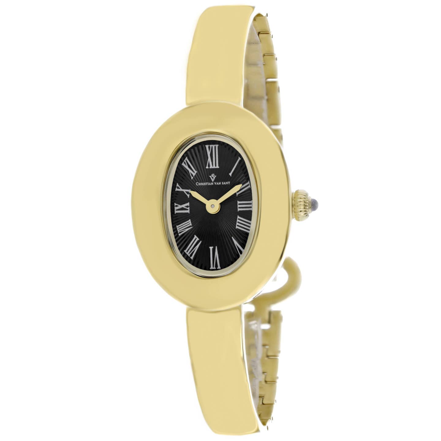 Christian Van Sant Anora Women's Quartz Watch, Black Dial