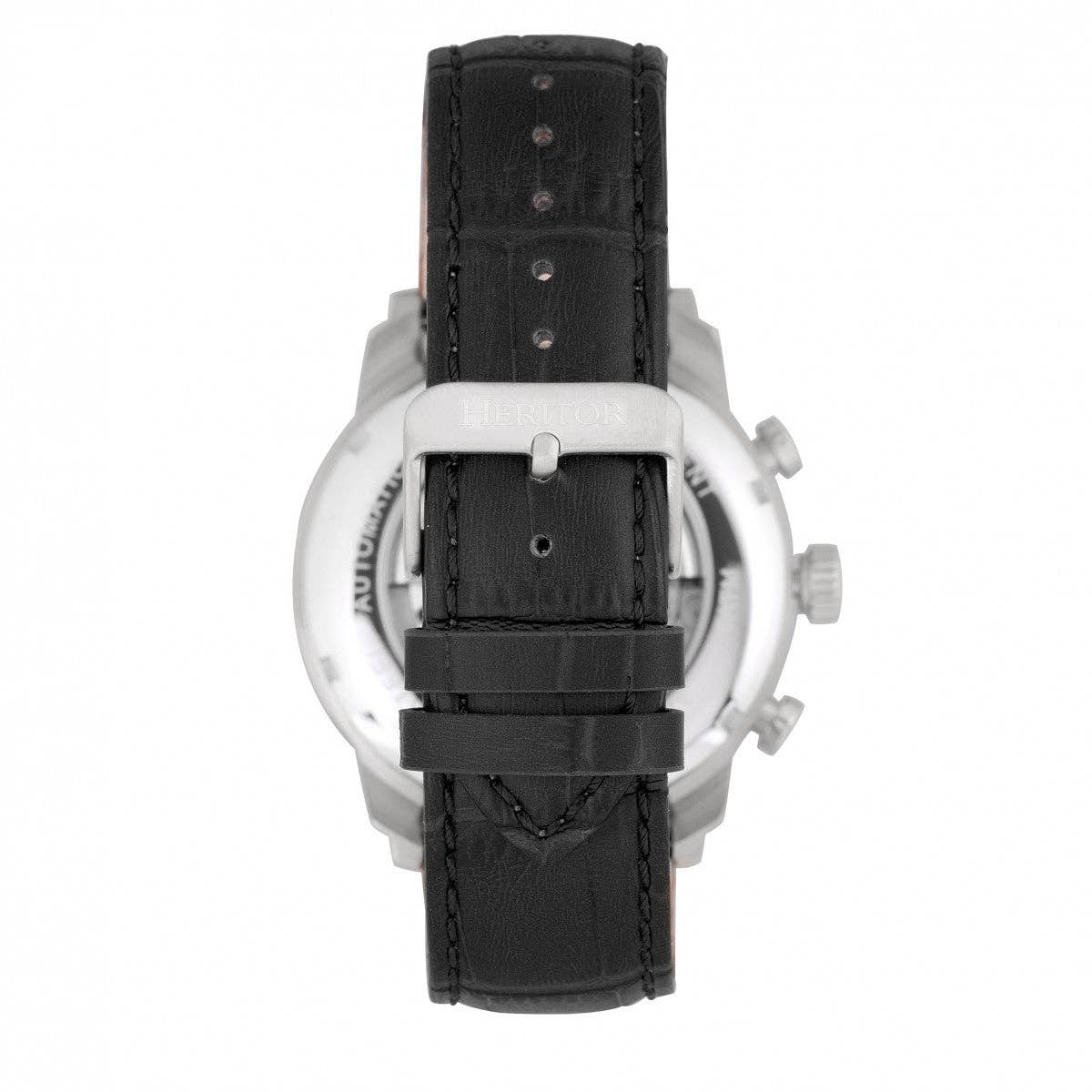 Heritor Arthur Men's Automatic Semi-Skeleton Leather Watch, Style HERHR7902