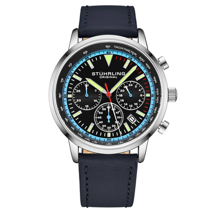 Stuhrling Original Monaco Men's Quartz Chronograph Watch, 44mm, Style Y5PT6