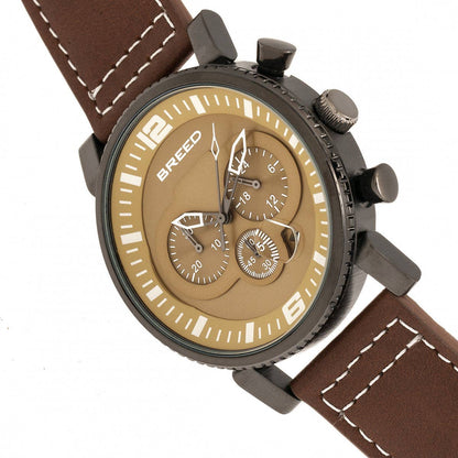 Breed Ryker Men's Quartz Chronograph Date Leather Watch