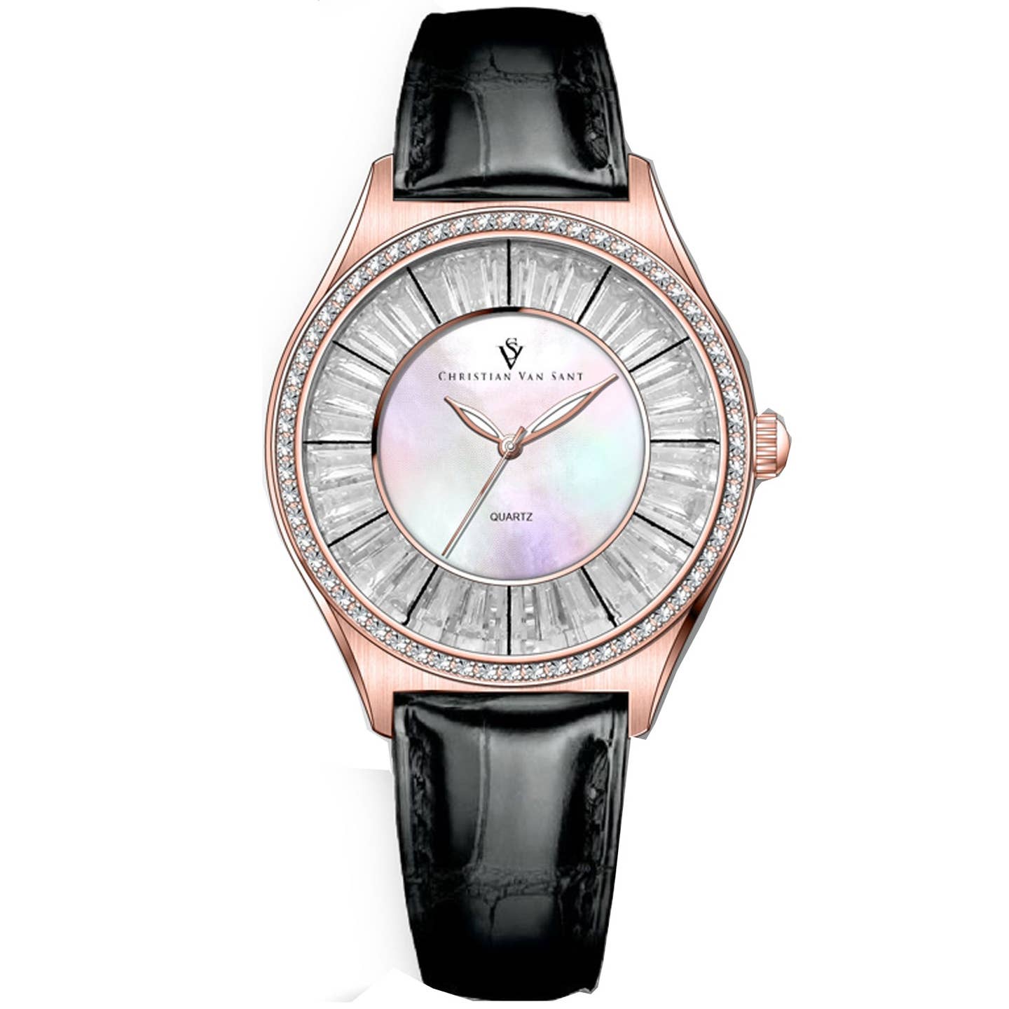 Christian Van Sant Luna Women's Quartz Watch, Mother-of-Pearl Dial