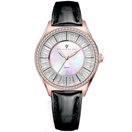 Christian Van Sant Luna Women's Quartz Watch, Mother-of-Pearl Dial