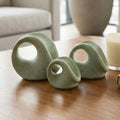 Decorative Objects Set of 3 - Green Resin Spheres, 4/5/6 in.
