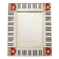 Jay Strongwater Elton John Piano Key 5" x 7" Crystal Enamel Picture Frame