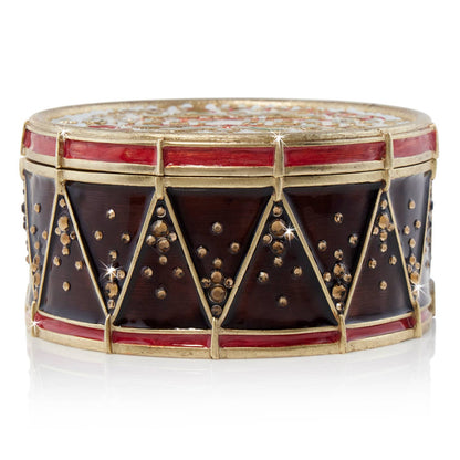 Jay Strongwater Sgt. Pepper's Decorative Box, Gold Heart Crystal Enamel Gold-Finished