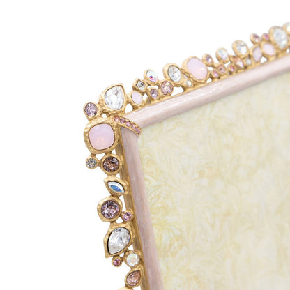 Jay Strongwater 8 X 10 Bejeweled - Baby Pink 8" x 10" Crystal Enamel Picture Frame
