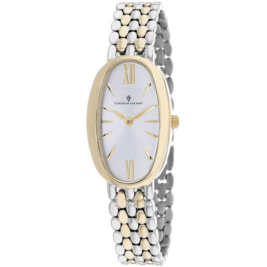 Christian Van Sant Lucia Women's Quartz Watch, Silver Dial