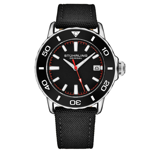 Stuhrling Original Explorer 4041 Men's Quartz Diver Watch, 40mm