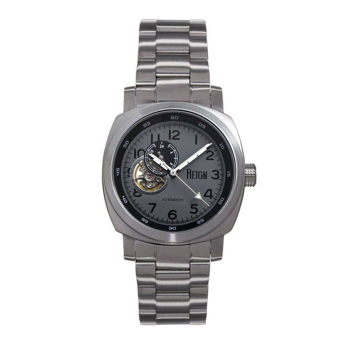 Reign Impaler Men's Automatic Semi-Skeleton Bracelet Watch