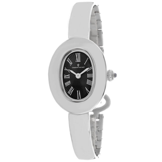 Christian Van Sant Anora Women's Quartz Watch, Black Dial