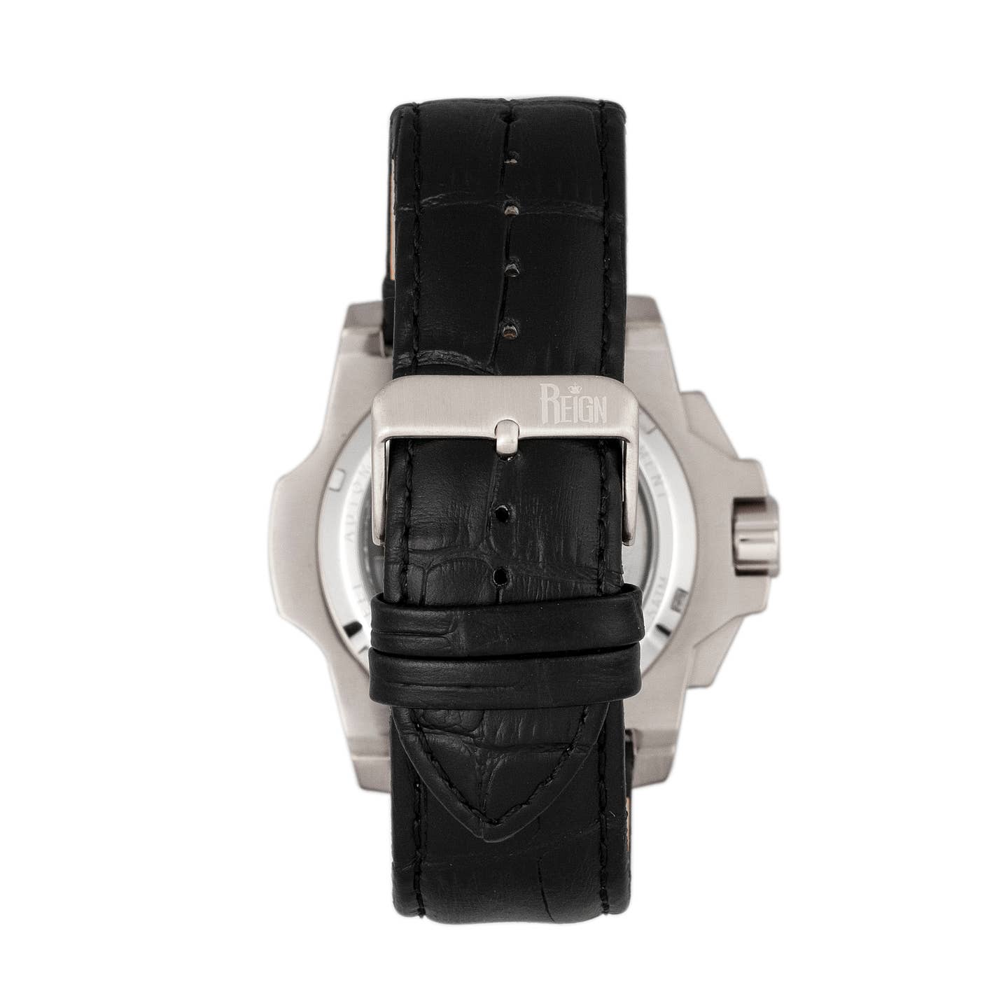 Reign Commodus Men's Automatic Skeleton Leather Watch