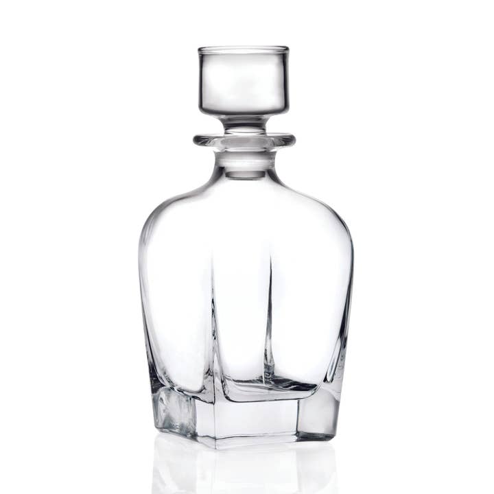 Barski Fusion Glass Whiskey Decanter, 27 oz.