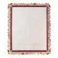 Jay Strongwater Theo Bejeweled 8" x 10" Crystal Enamel Picture Frame, Bouquet