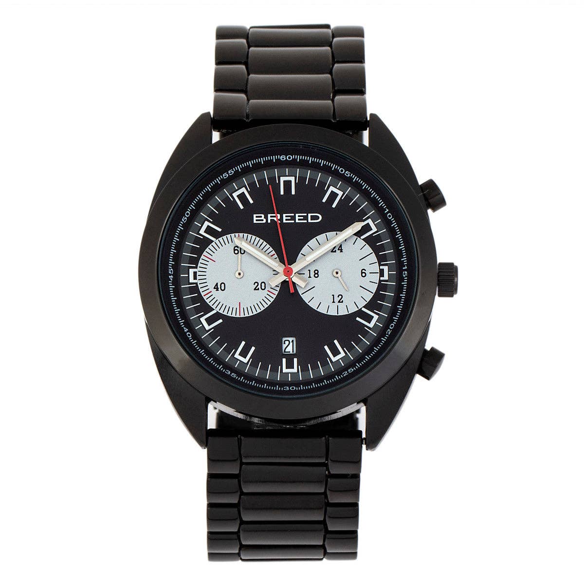Breed Racer Men's Quartz Chronograph Date Bracelet Watch