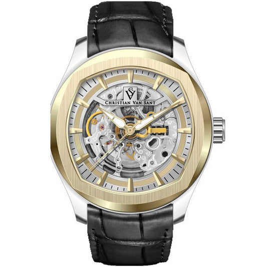 Christian Van Sant Romeo Men's Watch, Gold Dial