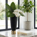 Decorative Vase - Black/Gold Metal Large Silhouette, 20 in.