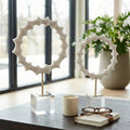 Decorative Objects Set of 2 - White Resin Statuary, 15/18 in