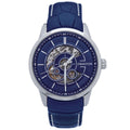Authentic Heritor Davies Men's Automatic Semi-Skeleton Leather Watch, Style HERHS2503
