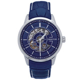 Authentic Heritor Davies Men's Automatic Semi-Skeleton Leather Watch, Style HERHS2503