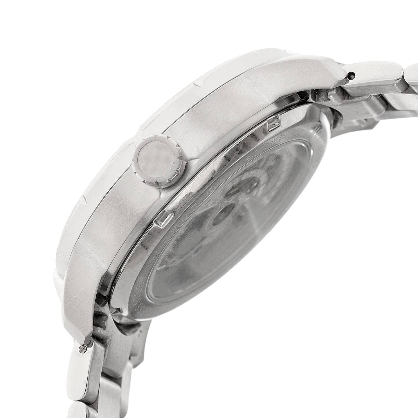 Heritor Ryder Men's Automatic Skeleton Bracelet Watch, Silver/Black
