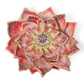 Jay Strongwater Calista Dahlia Bloom Crystal Enamel Gold-Finished Tabletop Object