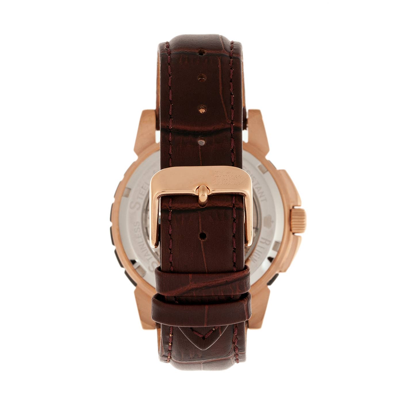 Reign Philippe Men's Automatic Skeleton Leather Watch