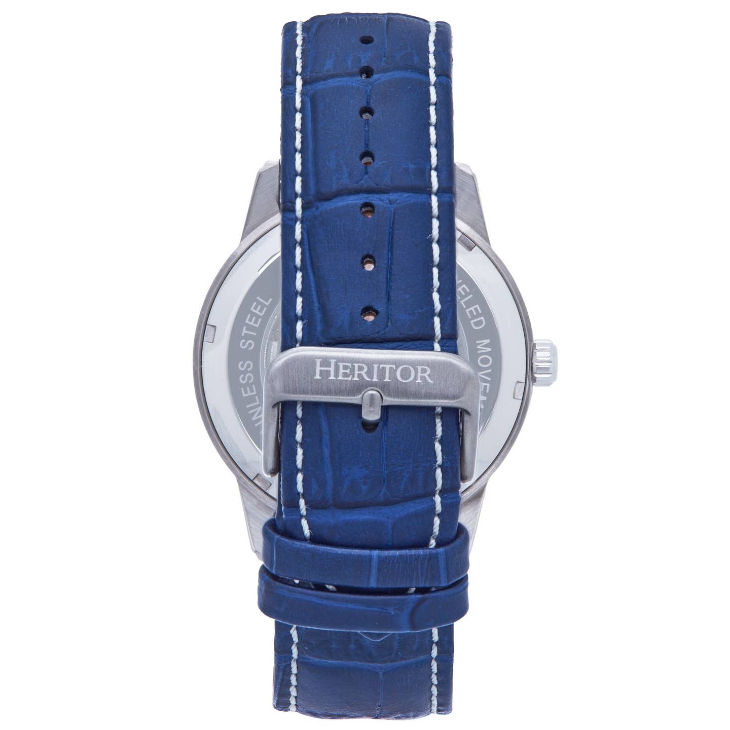 Heritor Davies Men's Automatic Semi-Skeleton Leather Watch, Style HERHS2503