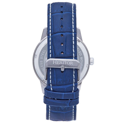 Heritor Davies Men's Automatic Semi-Skeleton Leather Watch, Style HERHS2503