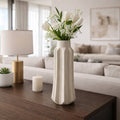 Decorative Vase - Neutral Ceramic Portugal, 19 in.