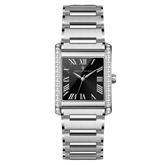 Christian Van Sant Atelier Women's Quartz Watch, Black Dial
