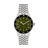 Authentic Heritor Hurst Men's Automatic Diver Date Bracelet Watch, Olive