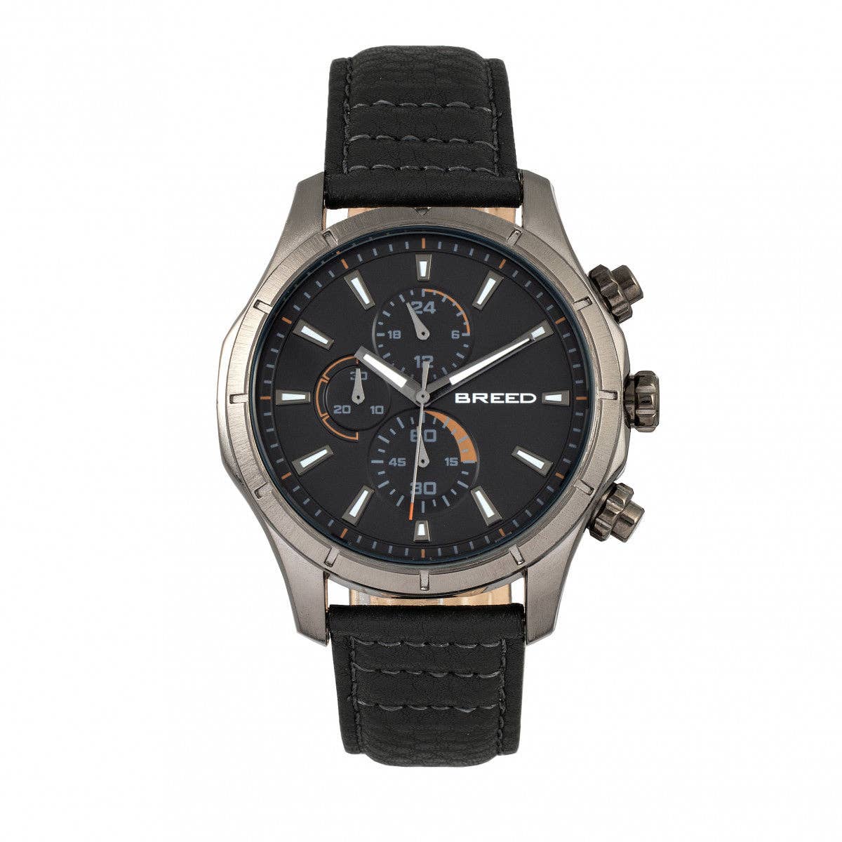 Breed Lacroix Men's Quartz Chronograph Leather Watch