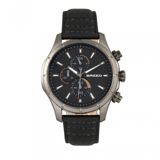 Breed Lacroix Men's Quartz Chronograph Leather Watch