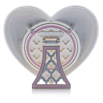 Jay Strongwater Chantal Heart Swarovski Crystal Enamel Picture Frame, Pink
