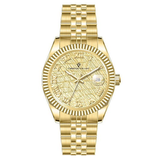 Christian Van Sant Stellar Men's Watch, Yellow Dial