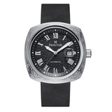 Authentic Heritor Davenport Men's Automatic Engraved-Case Leather Watch, Style HERHS3201