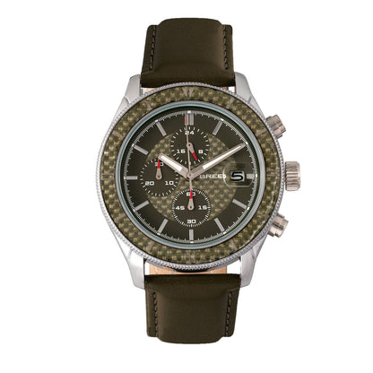 Breed Maverick Men's Quartz Chronograph Date Leather Watch