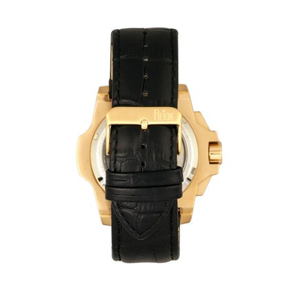 Reign Commodus Men's Automatic Skeleton Leather Watch
