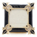 Jay Strongwater Dorothy Art Deco 3" x 3" Crystal Enamel Picture Frame
