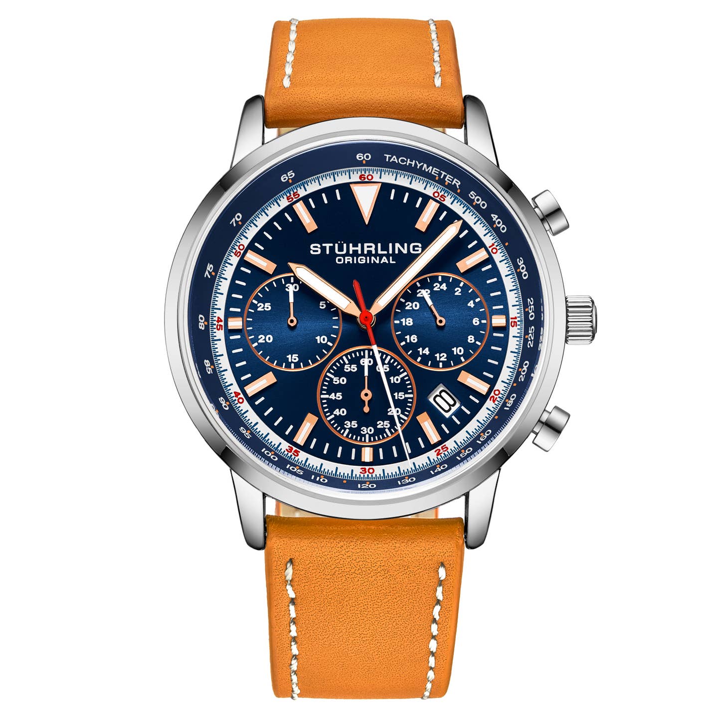 Stuhrling Original Monaco Men's Quartz Chronograph Watch, 44mm, Style 8ADAQ