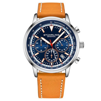 Stuhrling Original Monaco Men's Quartz Chronograph Watch, 44mm, Style 8ADAQ
