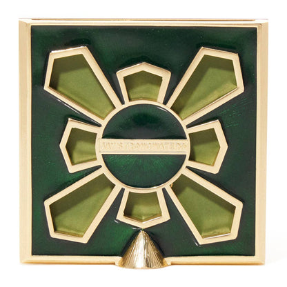Jay Strongwater Leland Pavé Corner 2" Crystal Enamel Picture Frame, Green