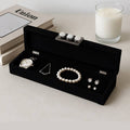 Decorative Box - Wood Black Moonstone Gemstone, 18 in.