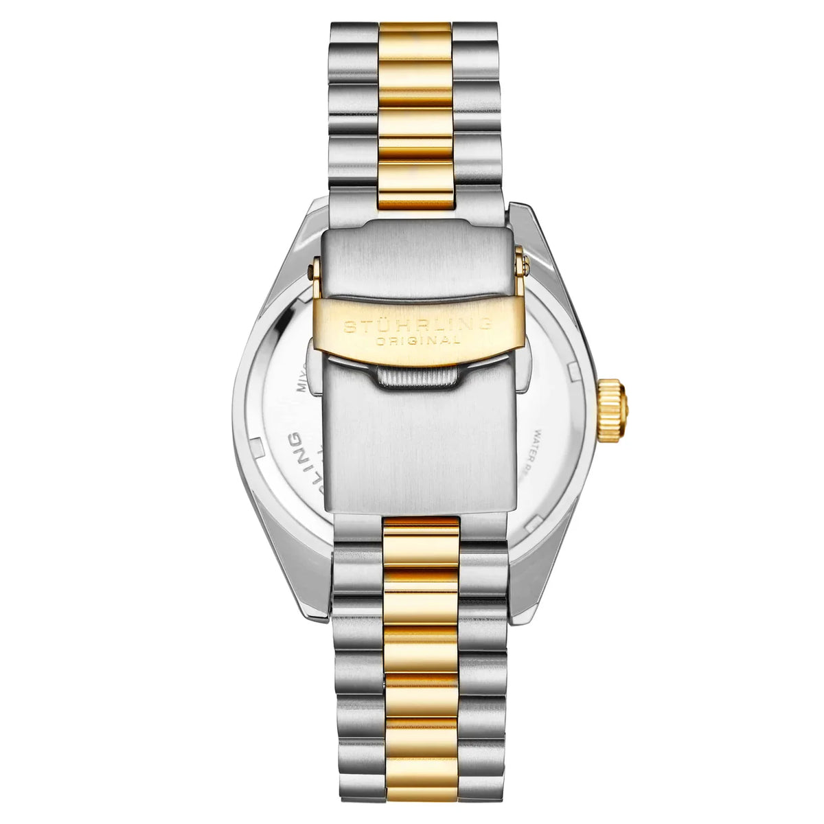 Stuhrling Original Lineage Men's Quartz Classic Watch, 42mm, White Dial, Gold-Tone Bracelet