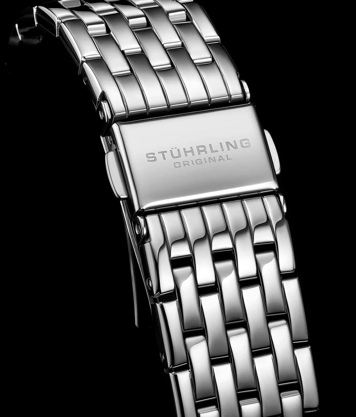 Stuhrling Original Delphi Women's Automatic Skeleton Watch, 38mm, Silver-Tone Stainless Steel Bracelet, Skeleton Dial