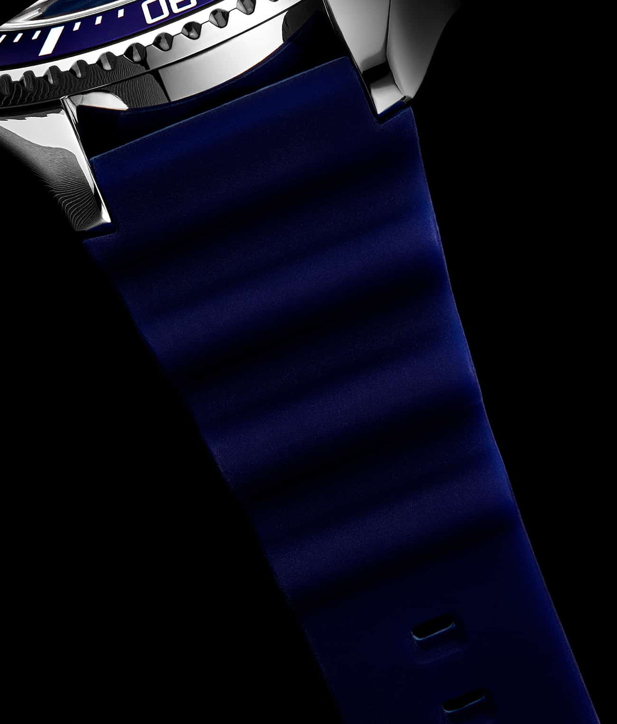 Stuhrling Original Depthmaster 3950R Men's Quartz Diver Watch, 42mm, Blue Dial, Blue Rubber Strap